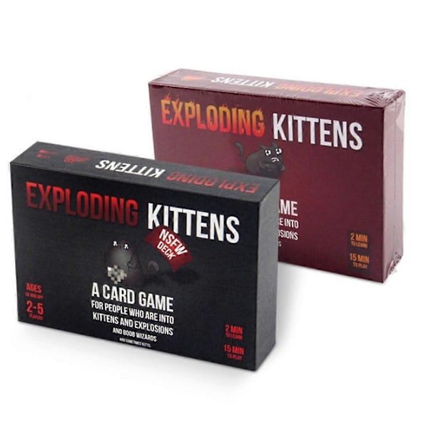 Rekreationskort Exploding Kittens Kort Nöje Vuxen Fritid Fest Familj Barn Pedagogisk Leksak
