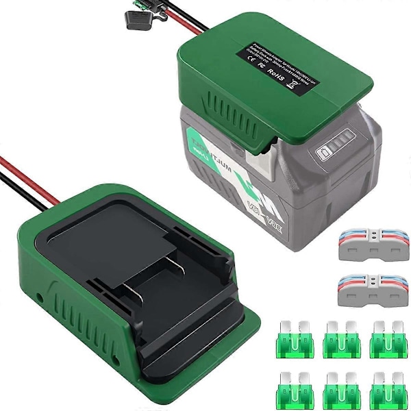 Power Wheels -adapteri Hitachi 18V 36V ja Metabo HPT 18V -akulle