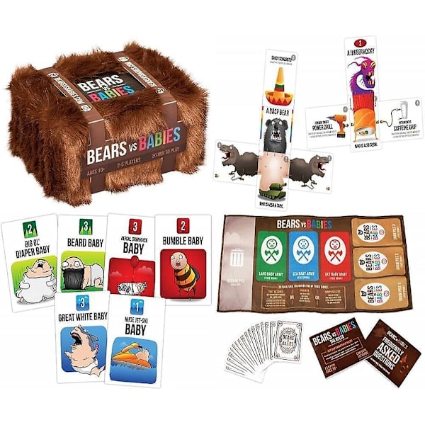 Bjørne mod babyer af Exploding Kittens - Kortspil til voksne, teenagere og børn - Sjovt familiespil