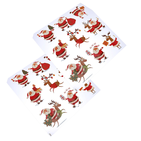 2 stk. Julekrybbe Dekoration Sy Applikationer Julekostume Patches Jule Syning Patches