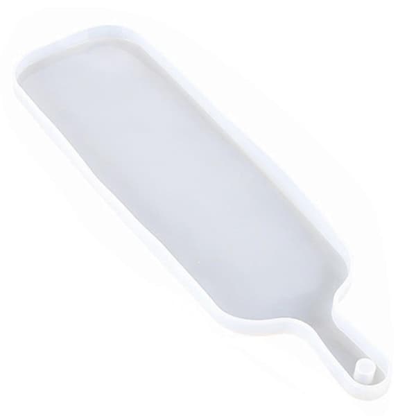 Rektangulær Håndtak Brett UV Epoxy Resin Form DIY Håndverk Hjem Dekor Støpeverktøy Serveringsbrett Plate Silikonform