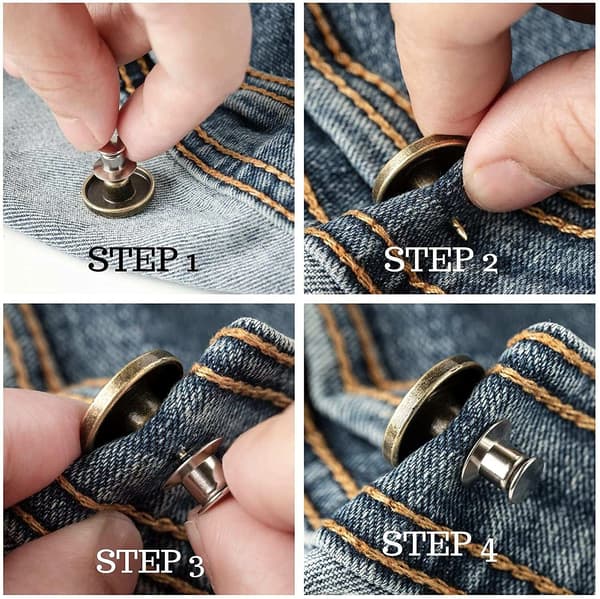 Jeansknapper 10-pak Model 1