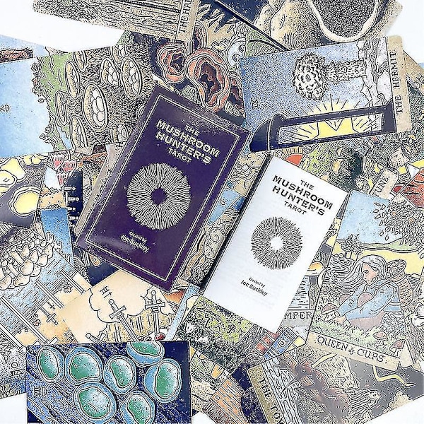 12*7cm The Mushroom Hunter's Tarot Card Party Board Game Divination W/manual