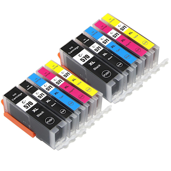 1 set med 5 bläckpatroner för att ersätta Canon PGI-570 & CLI-571 Kompatibel/icke-OEM från Go Inks (5 bläck)