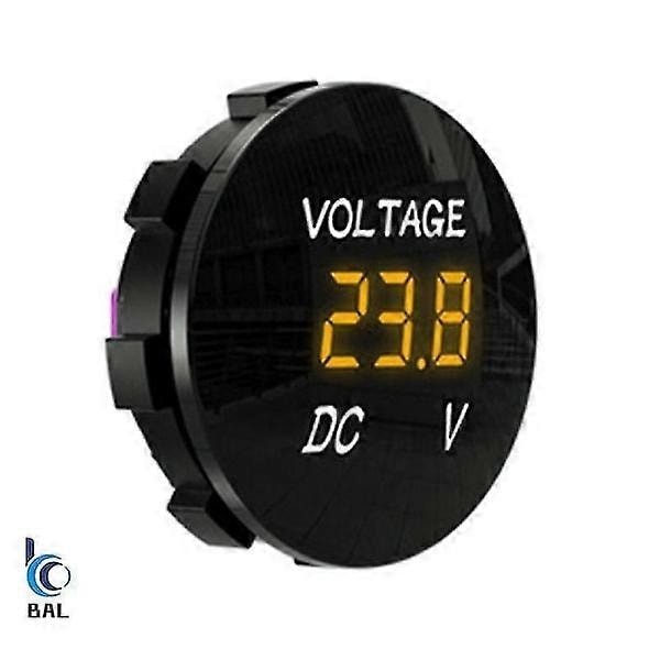 DC 12V-24V LED-paneeli Digitaalinen Jännitevolttimittari Näyttö Volttimittari Moottoripyörä Auto--