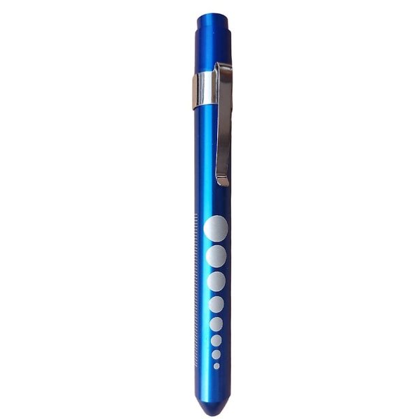 Bærbart pennelys med penklemme Genanvendeligt holdbart pennelys til læger Blue White Light