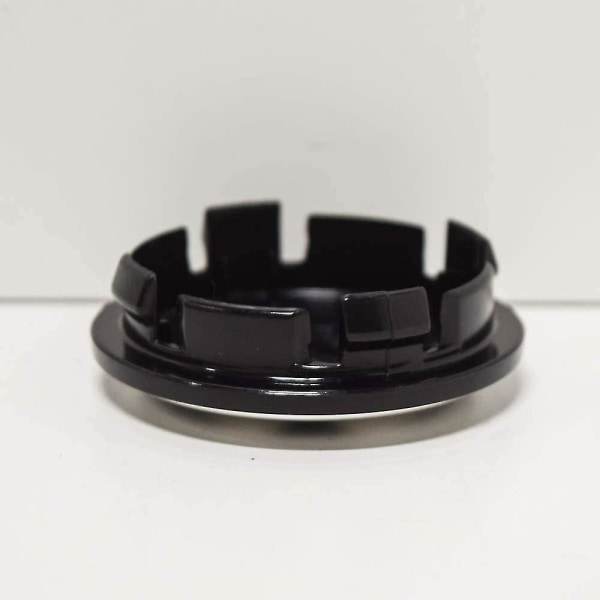 Fælge Center Kappe Satin Sort Høj Krom 65mm - 2 Pak