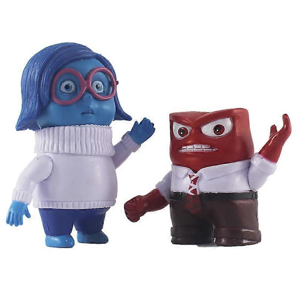 10 st Disney Inside Out 2 Animefigurer Glädje Sorg Ångest Avundsjuka Avsky Rädsla Actionfigur Cartoon PVC Modellleksaker Dockor Barnpresent