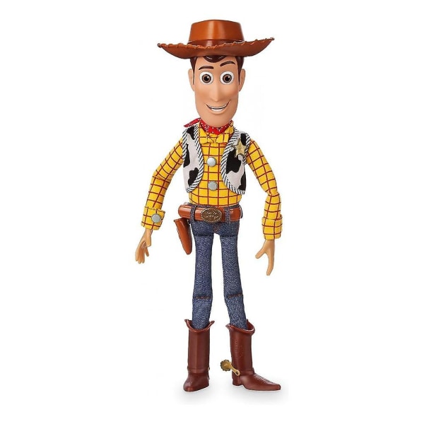 Butiks officiella Woody Interactive Talking Action Figur från Toy Story 4, 15 tum, innehåller 10+ engelska fraser, interagerar med andra figurer