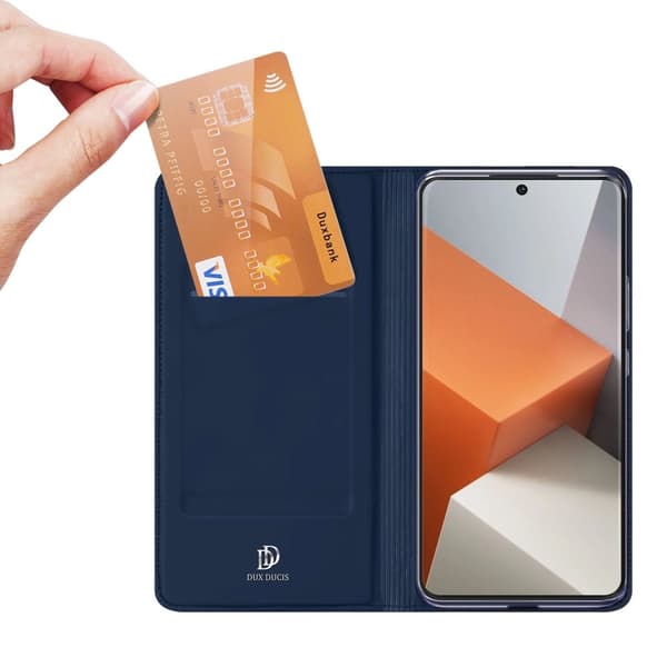 Dux Ducis Skin Pro-deksel til Xiaomi Redmi Note 13 Pro+ Plus 5G Blå