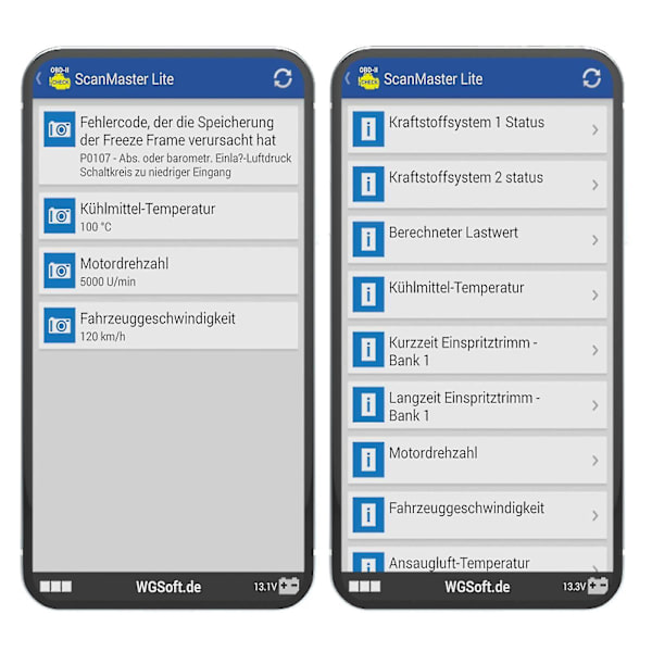 Obd2-diagnostiikkatyökalu Bluetooth-vikakoodinlukija Auto Scan Kfz-diagnostiikka Android LONG