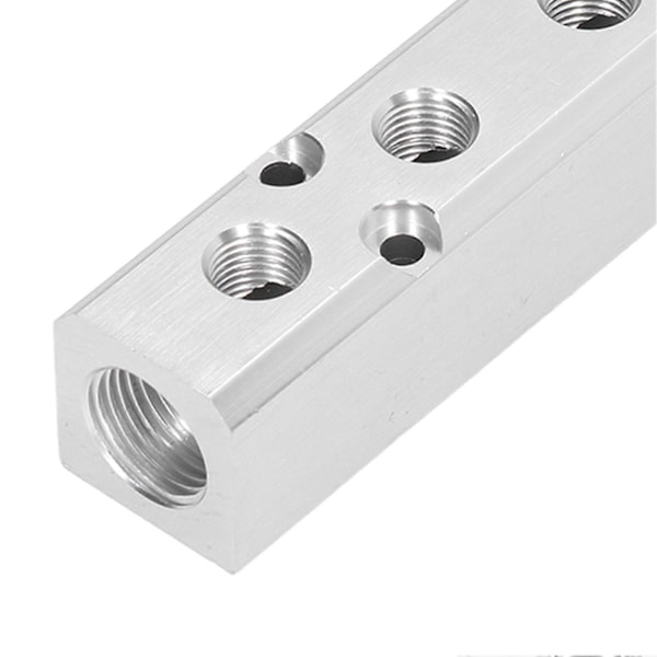 Pneumatisk Grenrör Luftfördelningsblock Anslutningssplitter G1/2 Ingång G1/4 Utgång 30x30mmSY30025F 12