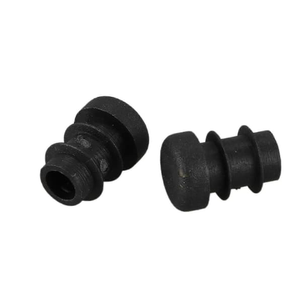 12 stk. Plastik 12mm Rør Endeproppe Blindpropper Rørindsats Prop Rund Sort-YKY416