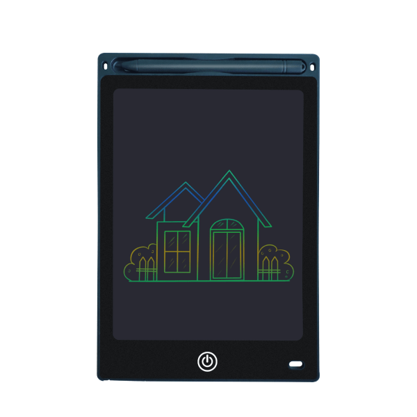 Lasten digitaalinen luonnoslehtiö - käytännöllinen LCD-näyttö, 8,5 tuuman tabletti + kynä, musta