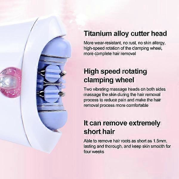 Glat Glide Epilator Hårfjerning Ansigt og Krops Epilator