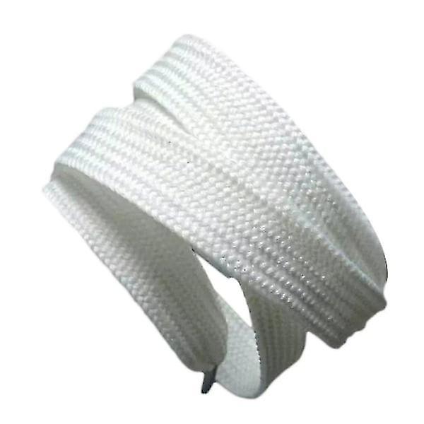 Brede snørebånd Unisex Polyester snørebånd Dobbelt Hvid 140cm