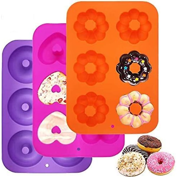 Silicone Cake Donuts Mold Silicone Molds Pastry Molds, for Cakes Biscuits Bagels Muffins