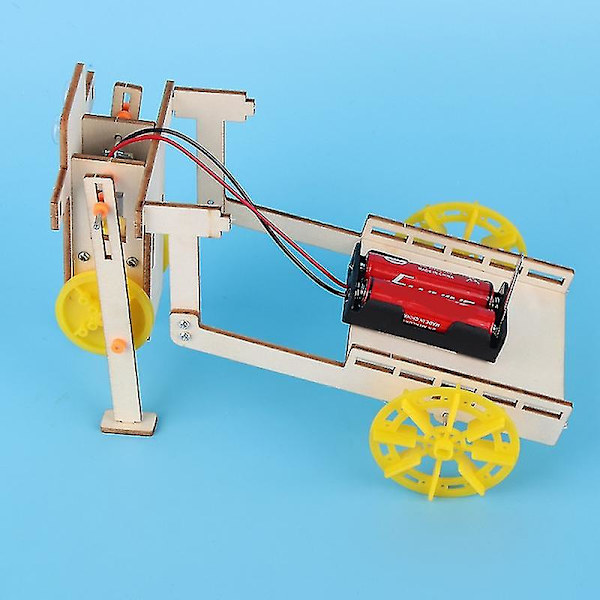 Barn Diy Montering 4-hjulig Elektrisk Robotbil Modell Fysik Vetenskapsexperiment Leksak Kaesi Pedagogiska leksaker intellektuell utveckling