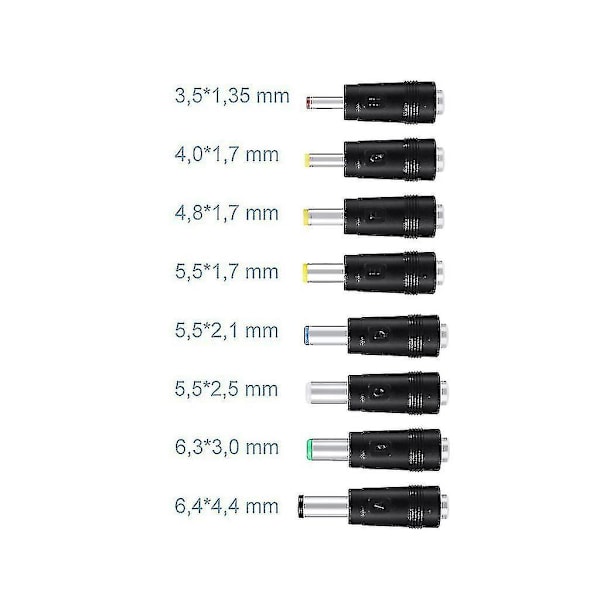 8-i-1 5V USB till DC 5,5x2,1 mm laddningskabel för fläkt, högtalare, router, LED-lampa