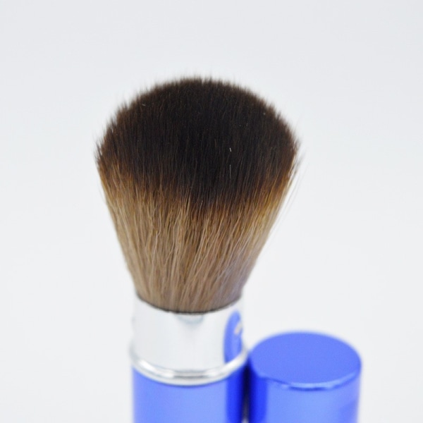 Bærbart udtrækkeligt håndtag makeup blush børste Kabuki børste blødt ansigt mineral foundation blush børste skat guld