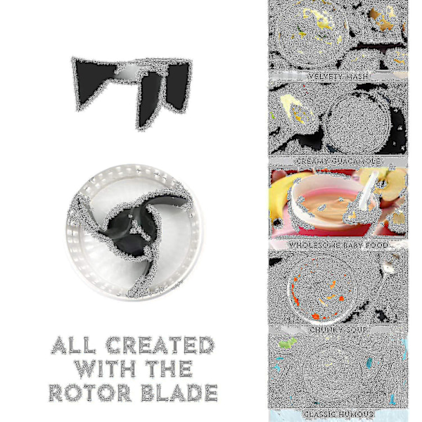 Elektrisk potatismosstöt Hand Blender 3-i-1 Multiverktyg Blandar Puréer Vispar | Stavmixer | Blandar perfekt puréer Barnmat | Grönsaker Pota