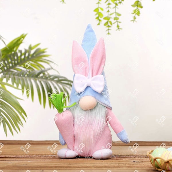Påskdockor Påsk Svensk Tomte Påsk Tomte Kanin Tomte Vår Påsk Ornament Tomte Plysch Ornament Fylld Tomte Påskdekorationer