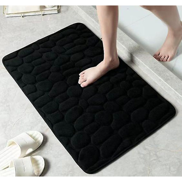 Badrumsmatta halkfri, vattenabsorberande badrumsmatta, badrumsmatta plysch golvtoalettmattor