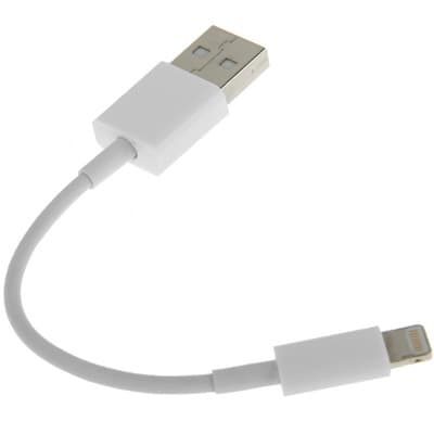 Kort laddningskabel för iPhone – 13 cm Lightning till USB