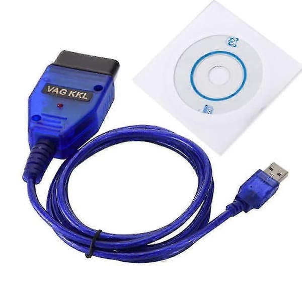Bil USB Vag-Com Interface Kabel Kkl Vag-Com 409.1 Obd2 Ii Obd Diagnostisk Scanner Auto Kabel Aux