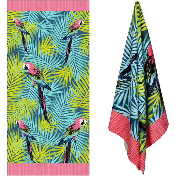 Strandhåndklæde 60" X 30" X 0,02" (l X B X H) Strandhåndklæde, Kavrave Microfiber strandhåndklæder til voksne, hurtigtørrende poolhåndklæder til svømmere Sandless Beach T