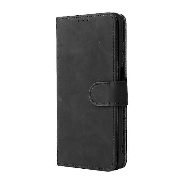 Doogee N40 Pro -puhelimelle yksivärinen, ihoa myötäilevä, magneettisoljellinen, vaakasuoraan avautuva PU-nahkakotelo pidikkeellä, korttipaikoilla ja lompakolla