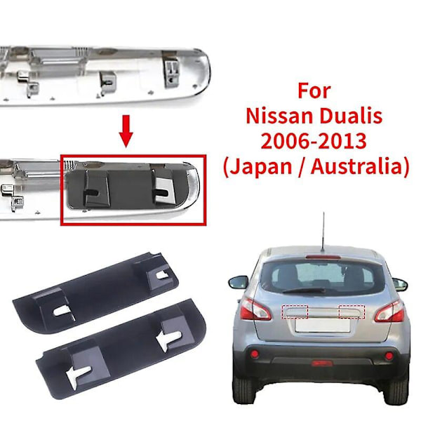 Auton lisävarusteet Nissan Qashqai +2 - Takaluukun kahvan korjaussarja, katkenneet pidikkeet, 2006 2007 2008 2009 2010 2011 2012 2013 PITKÄ
