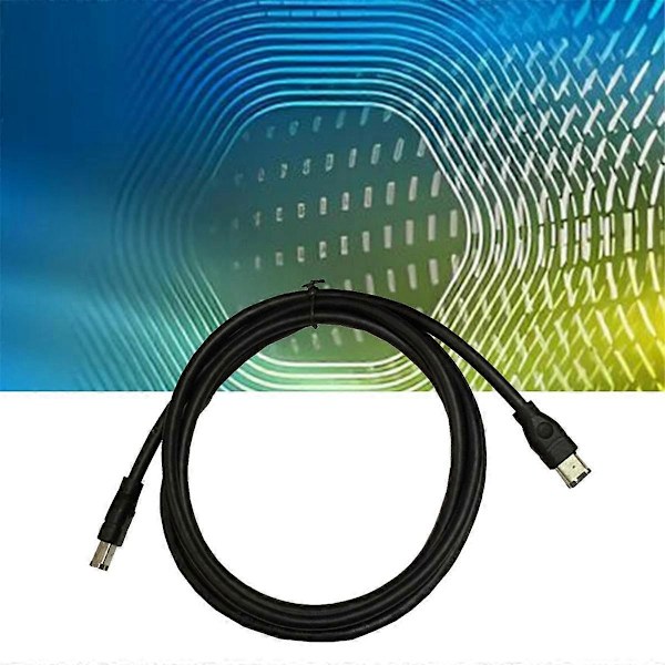 1,8 m Firewire-kaapeli Musta IEEE 1394 Firewire 400 - Firewire 400 kaapeli 6-nastainen uros - 6-nastainen uros kaapeli