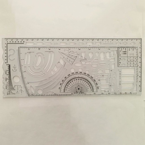 NATO-tegning mal militærkart merking utkast stencil design mal måler linjal militærkart med guide