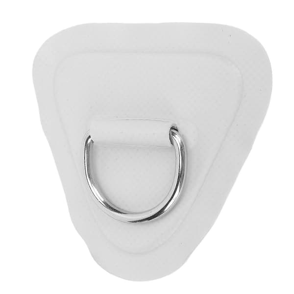 D Ring Patch Trekant UV-sikker PVC Patch D Ring Rebspænde til Oppustelig Båd Kajak Jolle Grå