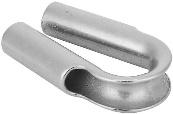Rostfri rörtel för rep, 10 mm rep