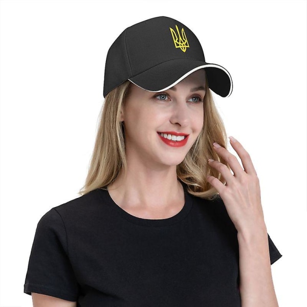 Ukrainas moteflagg Ukrainsk unisex baseballcaps Voksen justerbar pappalue Menn Kvinner Hip Hop Khaki