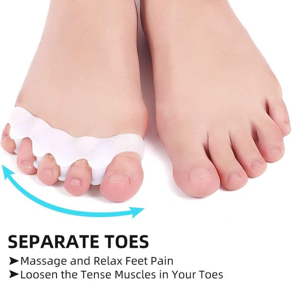 Tåspreder til Hallux valgus 1 par Hvid