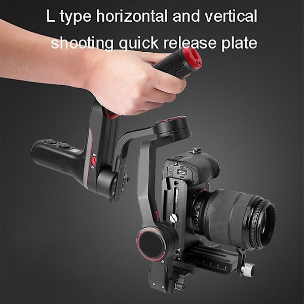 SLR-kamera Vertikal Hurtigutløserplate Generell for Zhiyun Weebill S Crane2/3 Stabilisator Stativ Gimbal Bunnplate