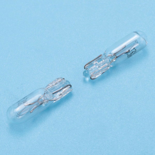 T5 12V 1.2W Halogenpære - 10-pakning, Bilinstrumentpanellampe, Auto Wedge Dashboardlampe