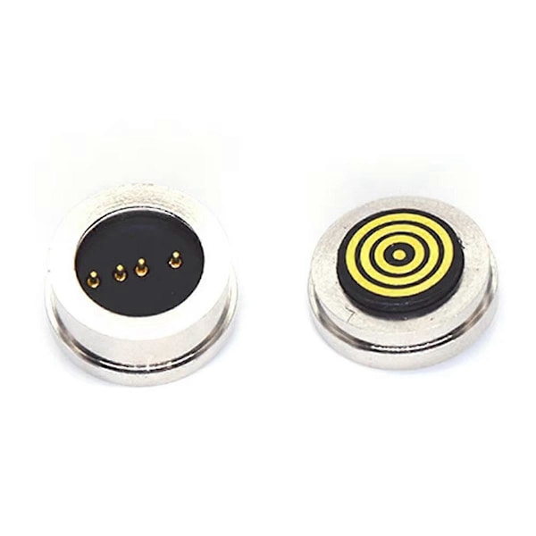 10 Par 4PIN Runde 360° Blinde Sugesikre Magnetiske Pogo Pin-kontakter Magnetisk Lading Con