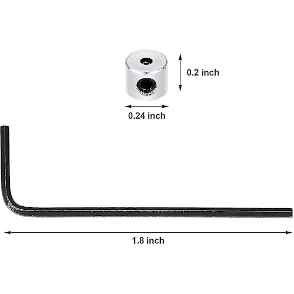 100 st Nålhållare Nålspärrar Nålryggar Låsande Spänne Med Skiftnyckel, 6 X 5 Mm