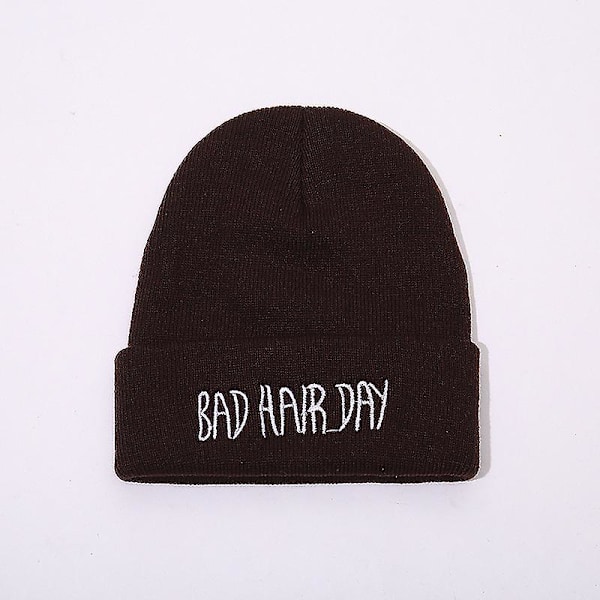Beanie Sport Vinter Dårlig Hårdag Beanie Cap Mænd Hat Beanie Strikket Vinter Hiphop Hatte Til Kvinder Mode Caps [NS]
