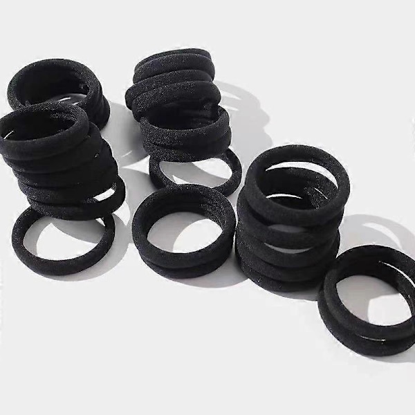 Sømløse Hårelastikker, Vaskbare Hygiejniske, Ingen Mærker Scrunchies, Til Kvinder Og Piger, Bløde Og Fleksible, 100 Stykker, 4,2 Cm Diameter, 9 Mm Tykkelse,