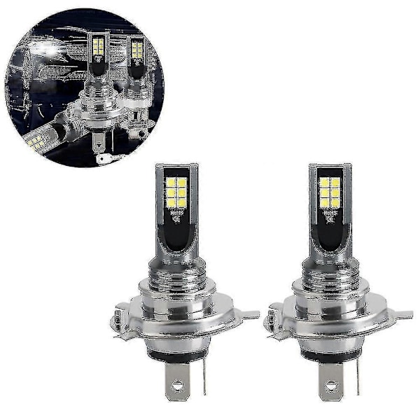 H4/9003 LED-lyspærer for frontlys, LED H4-lyspærer for bil, H4-lyspærer for bil, lyse LED-lyspærer for bil, H4 LED-frontlys