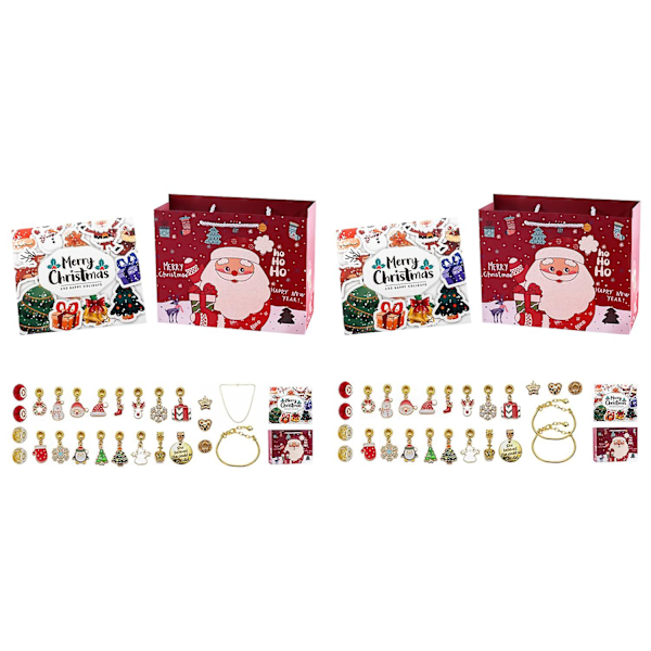 Julklapp DIY armband adventskalender - Barnpresent blind box smyckesset