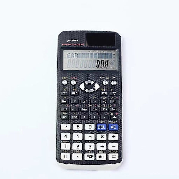 1 STK Til FX-991EX Videnskabelig Lommeregner 552 funktioner Regneark Sort