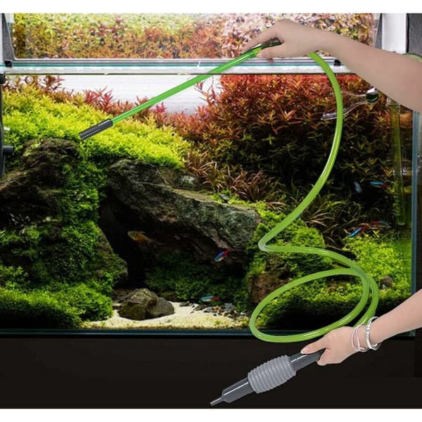 Akvarium Vattenbyteskit, Akvarium Grusrengöringskit med Hävert för Vattenbyte och Sandrengöring