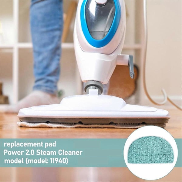 6-pack moppdynor för Leifheit Clean Tenso Power 2.0 ångmopp, mikrofiber ångmopp ersättning, S
