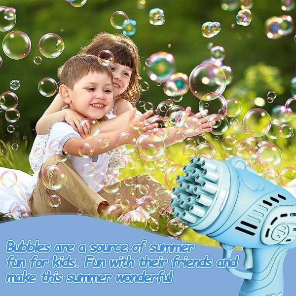 23 Hål Bubble Machine Leksaker för barn-Blå